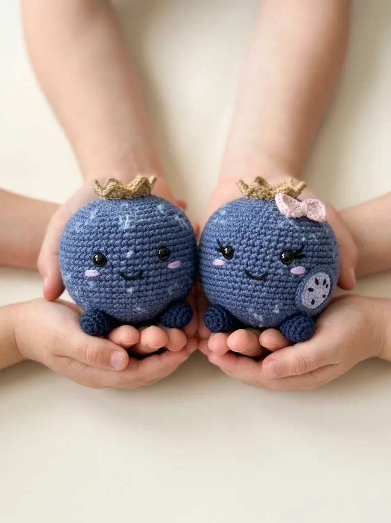 Blueberry Couple Amigurumi Free Crochet Pattern