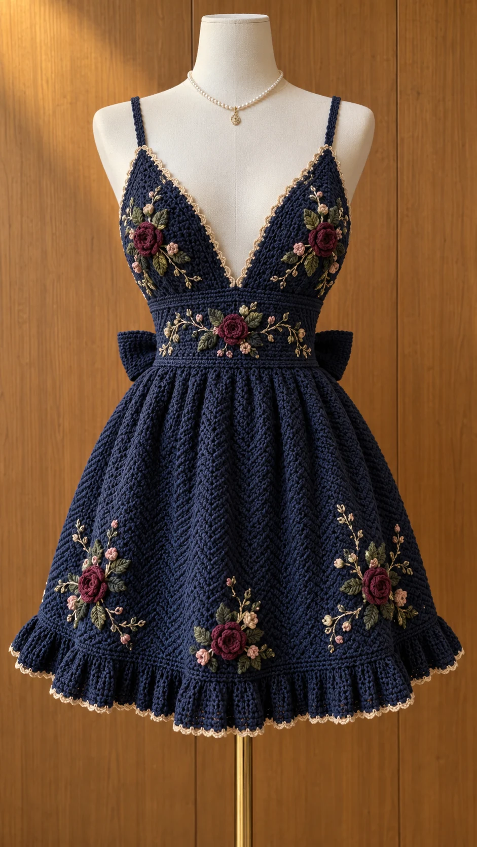 Midnight Rose Crochet Dress Pattern